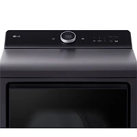LG EasyLoad 7.3 Cu. Ft. Electric Steam Dryer (DLEX8600BE) - Matte Black