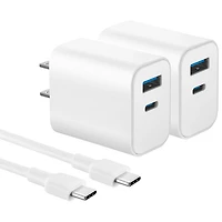 Best Buy Essentials 20W USB-C Wall Charger Kit (BE-MW220CA1W24B-C) - 2 Pack - Only at Best Buy