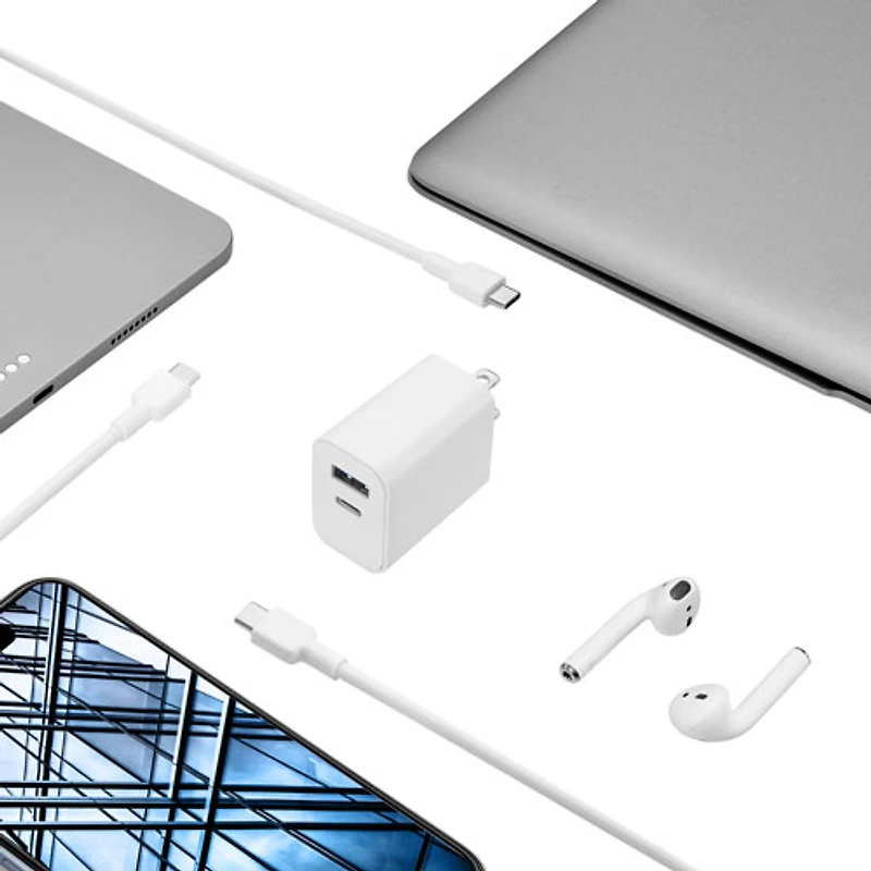 Best Buy Essentials 20W USB-C Wall Charger Kit (BE-MW220CA1W24B-C) - 2 Pack - Only at Best Buy