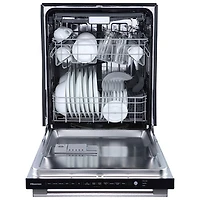 Hisense 24" 48dB Built-In Dishwasher with Third Rack (HDW63314SS) - Stainless Steel