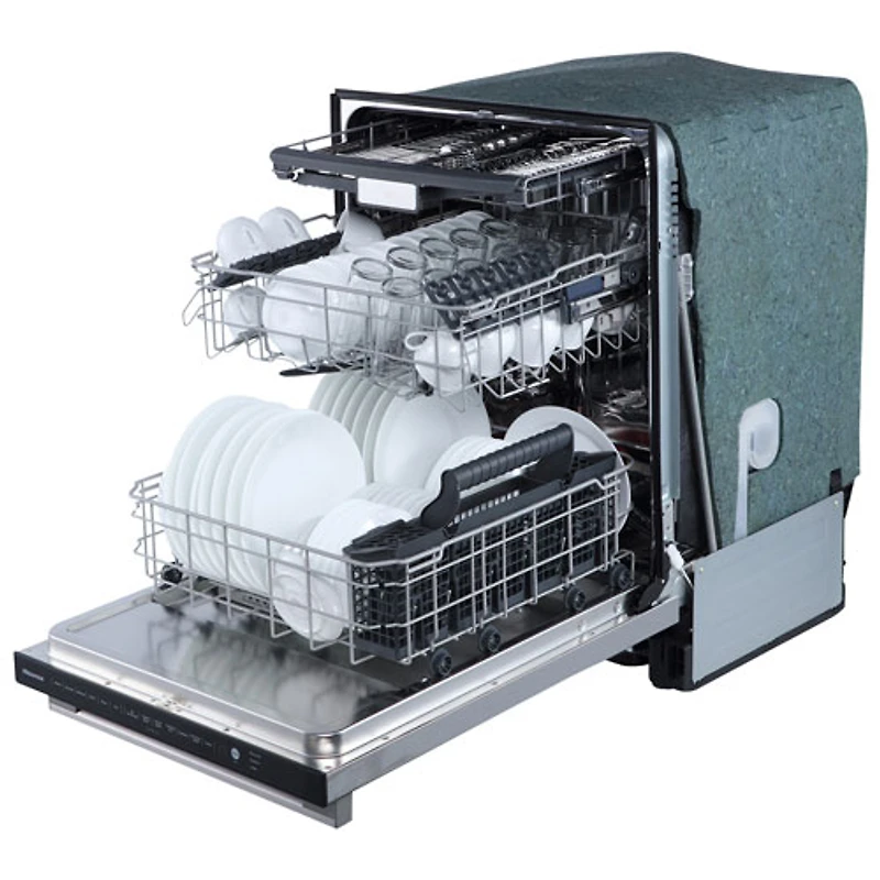 Hisense 24" 48dB Built-In Dishwasher with Third Rack (HDW63314SS) - Stainless Steel