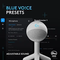 Microphone de jeu USB Yeti Orb à condensateur avec éclairage RVB LIGHTSYNC de Logitech - Blanc - Exclusivité de Best Buy