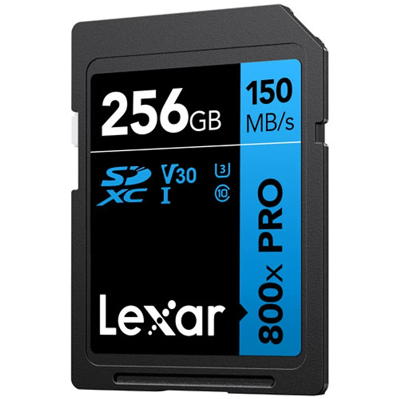 Carte mémoire SDXC Blue de 150 Mo/s et 256 Go de Lexar