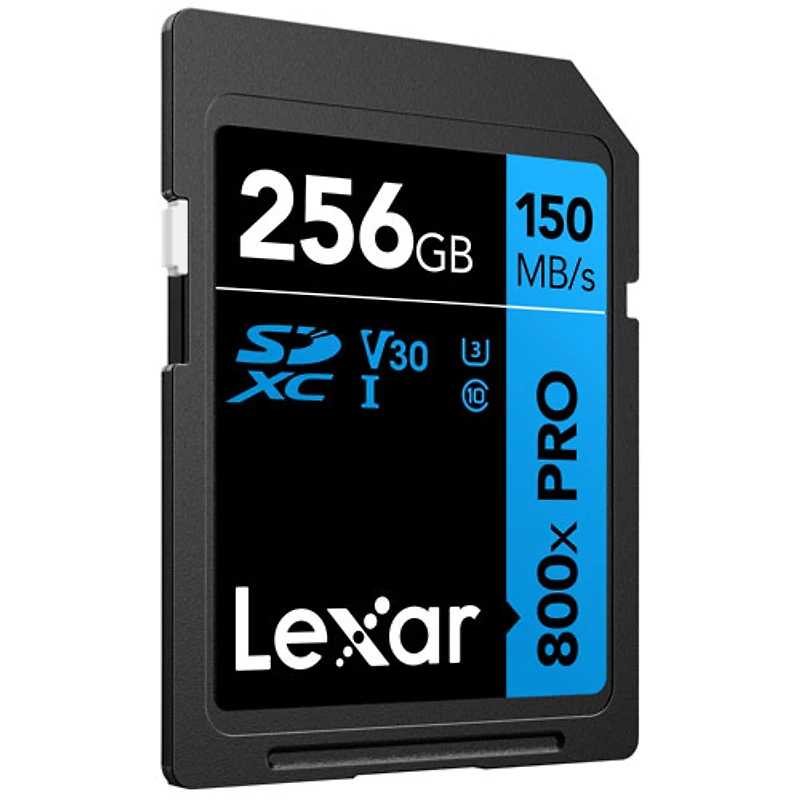 Carte mémoire SDXC Blue de 150 Mo/s et 256 Go de Lexar