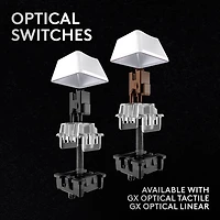 Clavier de jeu sans fil rétroéclairé à touches tactiles optiques GX PRO X 60 LIGHTSPEED de Logitech - Blanc - Anglais