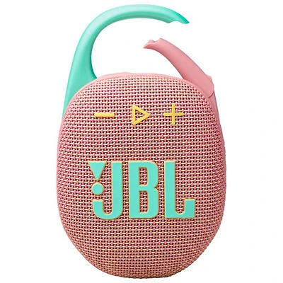 JBL Clip 5 Waterproof Bluetooth Wireless Speaker - Pink