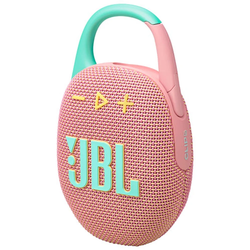 Haut-parleur sans fil Bluetooth étanche Clip 5 de JBL - Rose