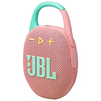 Haut-parleur sans fil Bluetooth étanche Clip 5 de JBL - Rose