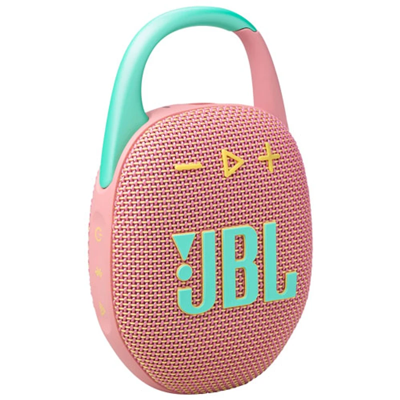 Haut-parleur sans fil Bluetooth étanche Clip 5 de JBL - Rose