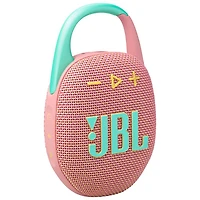 Haut-parleur sans fil Bluetooth étanche Clip 5 de JBL - Rose