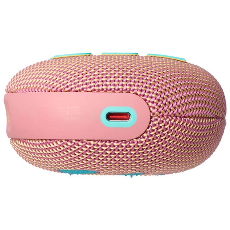 Haut-parleur sans fil Bluetooth étanche Clip 5 de JBL - Rose