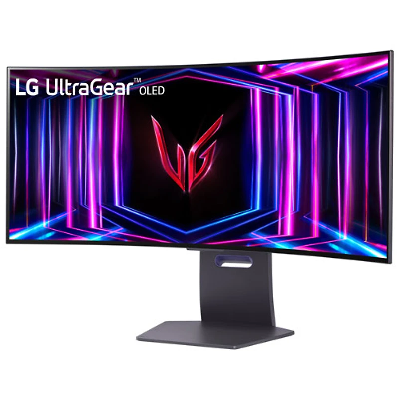 LG UltraGear 34" 1440p UWQHD 240Hz 0.03ms GTG Curved OLED LED G-Sync FreeSync Gaming Monitor (34GS95QE-B) - Purple-Grey