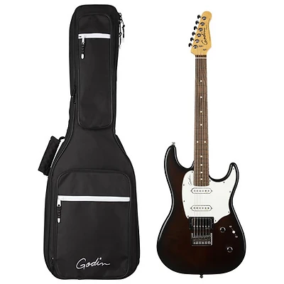 Guitare électrique Session HT de Godin avec sac de qualité supérieure (048427) - Bourbon Burst
