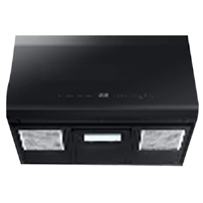 Four à micro-ondes à hotte intégrée BESPOKE de Samsung - 2,1 pi³ - Acier mat noir