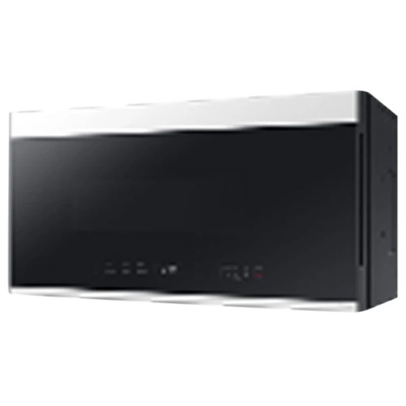 Four à micro-ondes à hotte intégrée BESPOKE de Samsung - 2,1 pi³ - Verre blanc