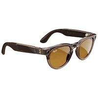 Ray-Ban | Meta Headliner (Gen 1) Glasses with AI, Photo, Video, Audio & Messaging - Warm Stone/Transitions