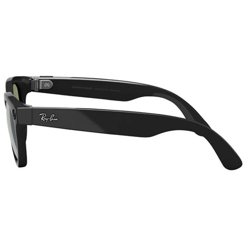 Lunettes Headliner (1re génération) de Ray-Ban | Meta avec IA, photo, vidéo, audio et messagerie - Noir/Vert