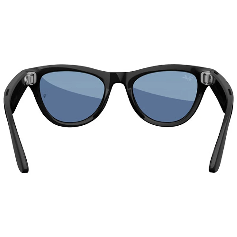 Ray-Ban | Meta Skyler Glasses with AI, Photo, Video, Audio & Messaging - Black/Cerulean Blue/Transitions