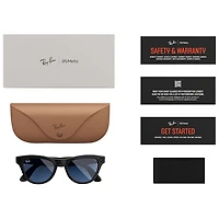 Ray-Ban | Meta Skyler Glasses with AI, Photo, Video, Audio & Messaging - Black/Cerulean Blue/Transitions