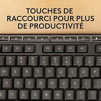 Ensemble avec clavier et souris Bluetooth MK370 de Logitech - Graphite