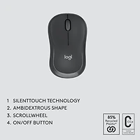Ensemble avec clavier et souris Bluetooth MK370 de Logitech - Graphite