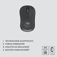 Ensemble avec clavier et souris Bluetooth MK370 de Logitech - Graphite