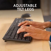 Ensemble avec clavier et souris Bluetooth MK370 de Logitech - Graphite