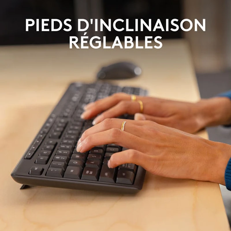 Ensemble avec clavier et souris Bluetooth MK370 de Logitech - Graphite