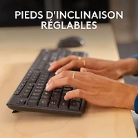 Ensemble avec clavier et souris Bluetooth MK370 de Logitech - Graphite