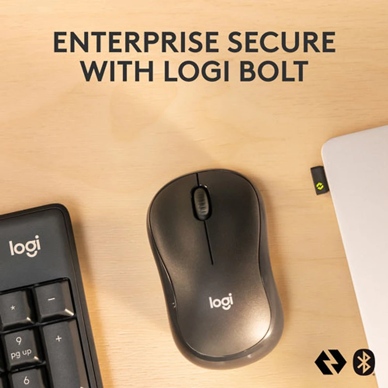 Ensemble avec clavier et souris Bluetooth MK370 de Logitech - Graphite