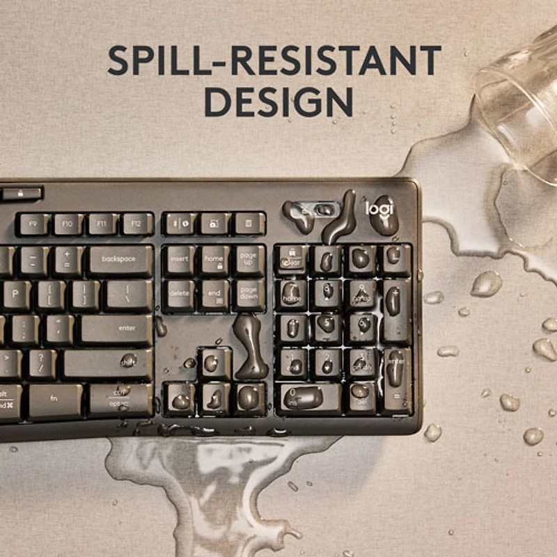 Ensemble avec clavier et souris Bluetooth MK370 de Logitech - Graphite