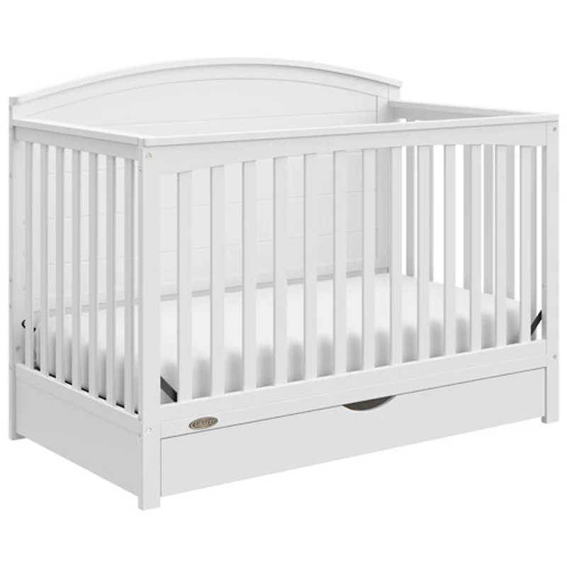 Lit de bébé transformable 5-en-1 Bellwood de Graco avec tiroir - Blanc