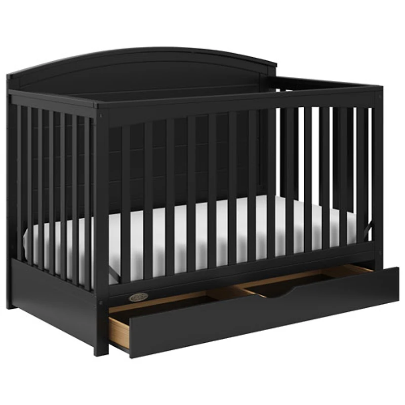 Graco Bellwood 5-in-1 Convertible Crib with Drawer - Black