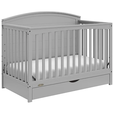 Lit de bébé transformable 5-en-1 Bellwood de Graco avec tiroir - Gris galet