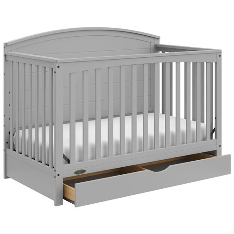 Lit de bébé transformable 5-en-1 Bellwood de Graco avec tiroir - Gris galet
