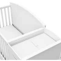 Lit de bébé transformable 5-en-1 et table à langer avec tiroir Bellwood de Graco - Blanc