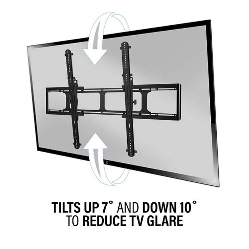 Support mural inclinable de Sanus pour téléviseur de 65 à 140 po - Noir