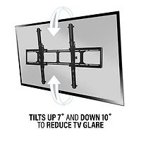 Support mural inclinable de Sanus pour téléviseur de 65 à 140 po - Noir