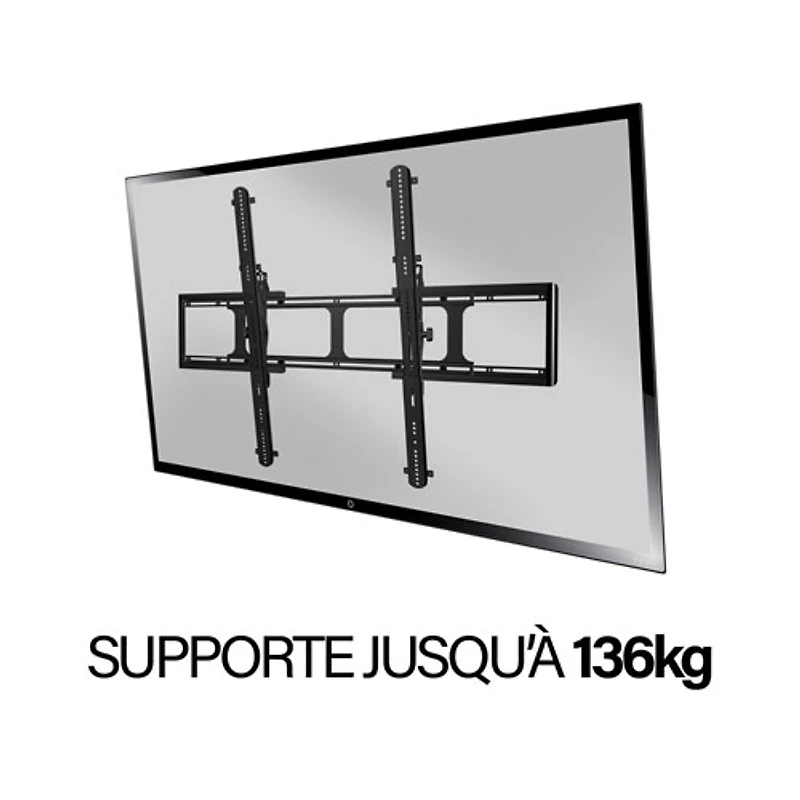 Support mural inclinable de Sanus pour téléviseur de 65 à 140 po - Noir