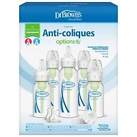 Ensemble anticolique Options+ à débit naturel de Dr. Brown's pour nouveau-né