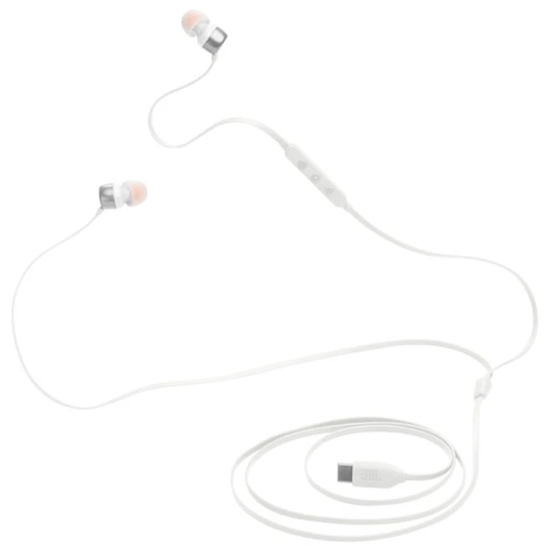 Écouteurs boutons Tune 310C de JBL avec connecteur USB-C - Blanc