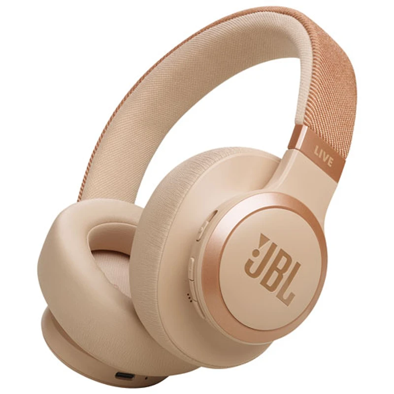 Casque d'écoute Bluetooth à suppression du bruit Live 770NC de JBL - Grès