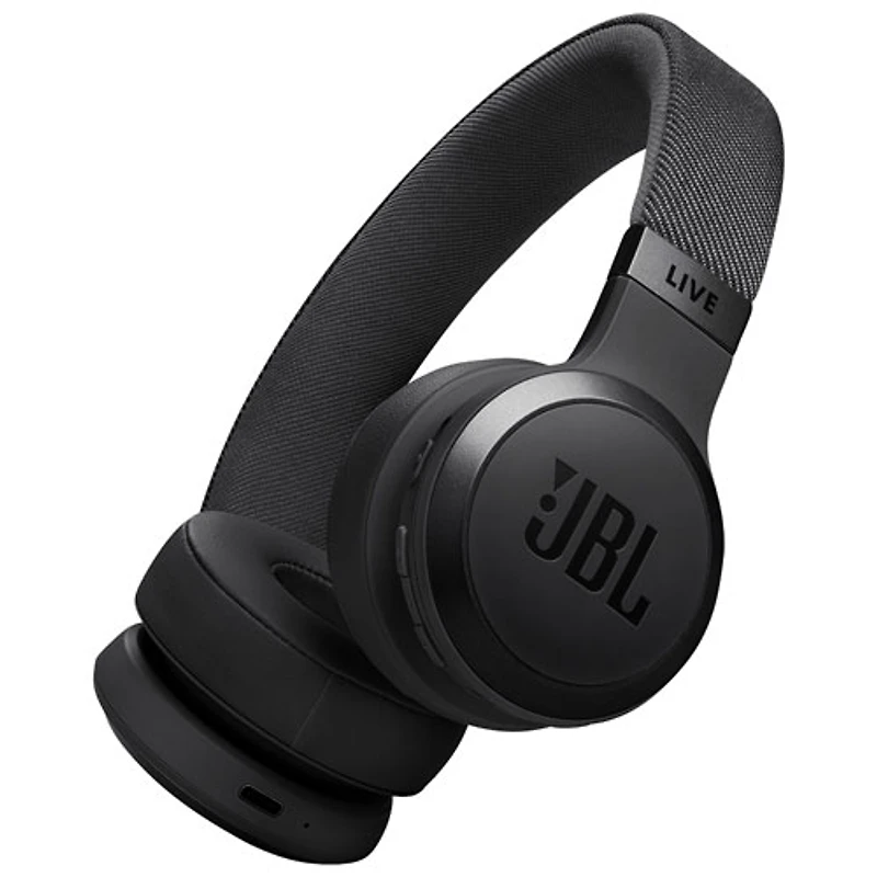JBL Live 670NC On-Ear Noise Cancelling Bluetooth Headphones - Black