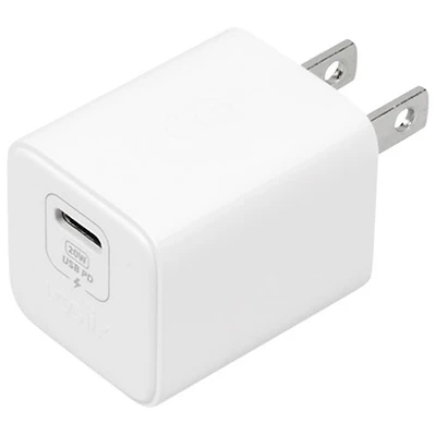 Chargeur mural PD GaN USB-C de 20 W Vibrance de LOGiiX - Blanc