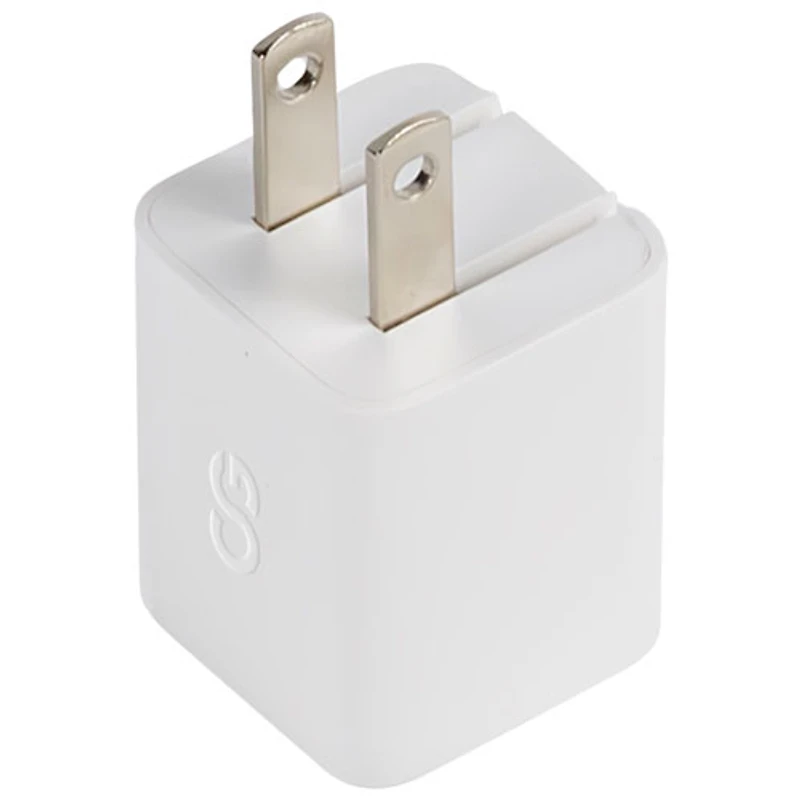 Chargeur mural PD GaN USB-C de 20 W Vibrance de LOGiiX - Blanc