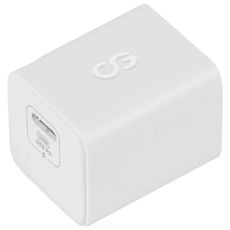Chargeur mural PD GaN USB-C de 20 W Vibrance de LOGiiX - Blanc