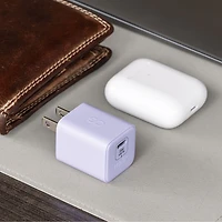 LOGiiX Vibrance 30W USB-C GaN PD Wall Charger - Lavender