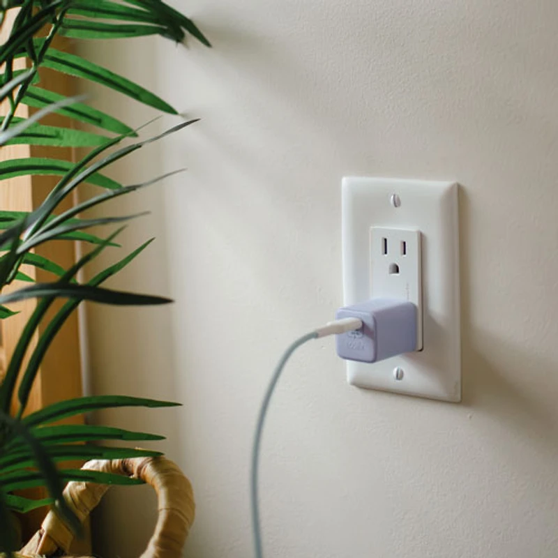 Chargeur mural PD GaN USB-C de 20 W Vibrance de LOGiiX - Lavande