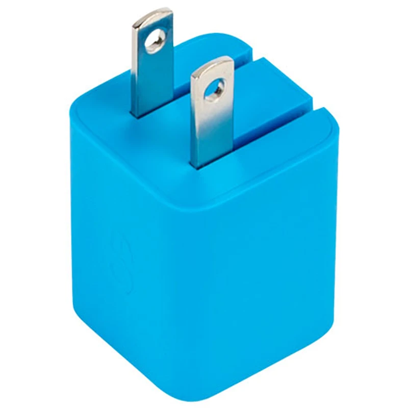 Chargeur mural PD GaN USB-C de 30 W Vibrance de LOGiiX - Turquoise