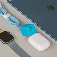 Chargeur mural PD GaN USB-C de 30 W Vibrance de LOGiiX - Turquoise